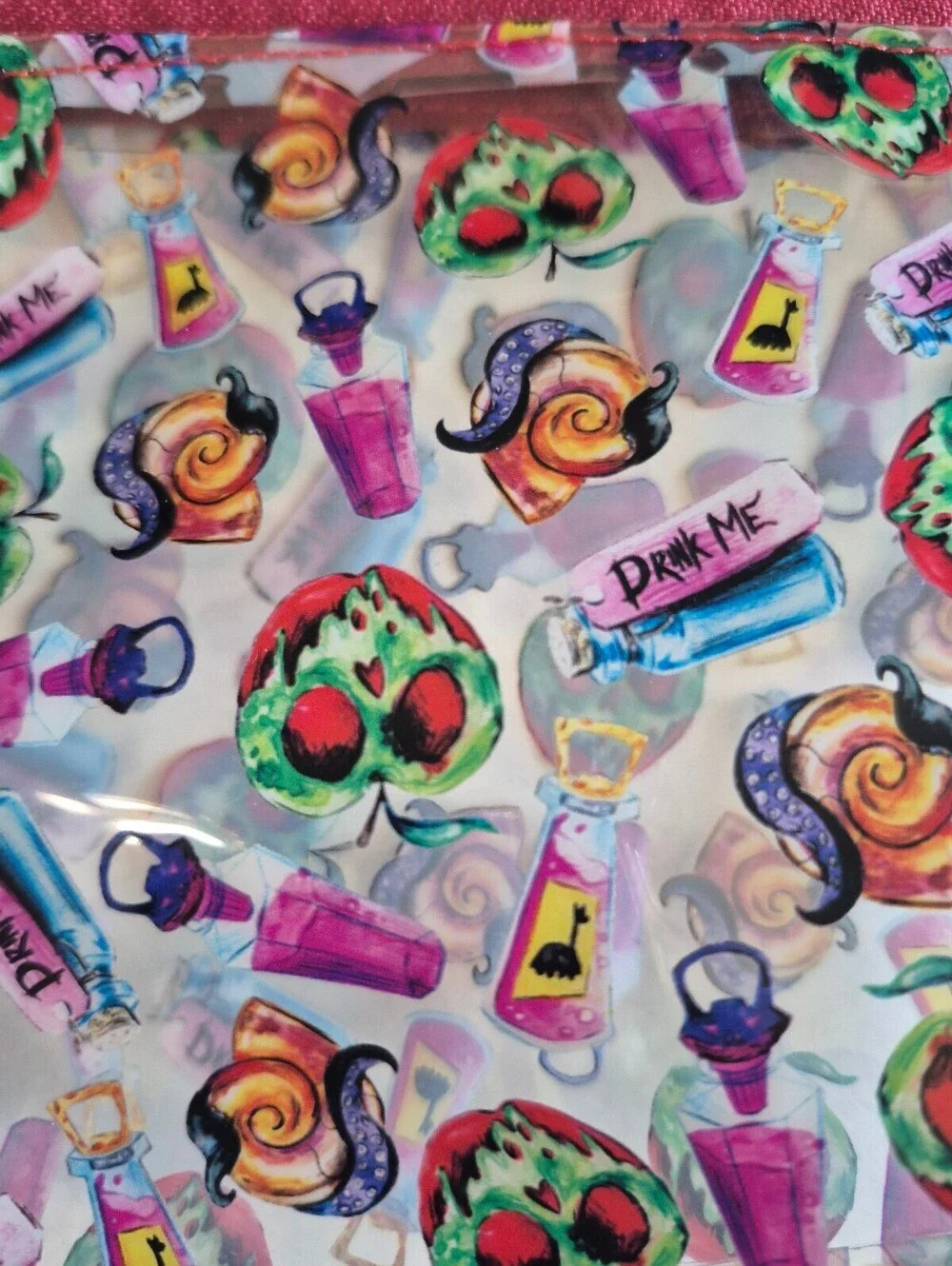 Poison apple clear vinyl Versatile Cosmetic Pouch